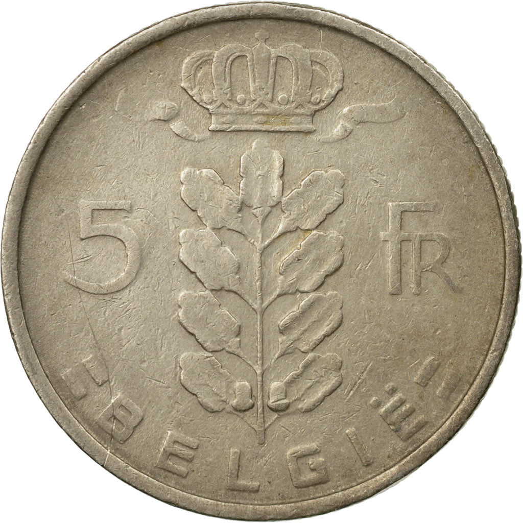 Moneda, Bélgica, 5 Francs, 5 Frank, 1948, BC+, Cobre - níquel, KM:135.1