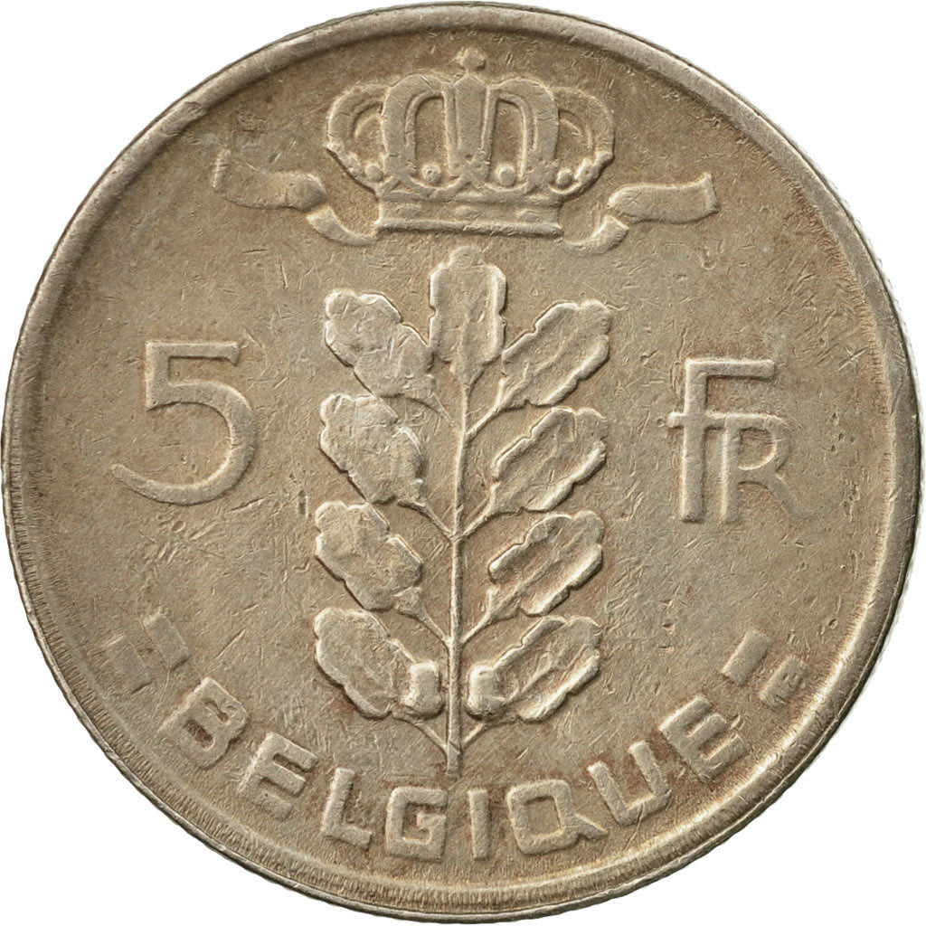 Münze, Belgien, 5 Francs, 5 Frank, 1966, S, Copper-nickel, KM:134.1