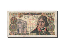 France, 100 Nouveaux Francs on 10,000 Francs, 1955-1959 Overprinted with...