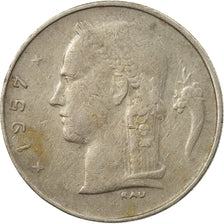 Coin, Belgium, Franc, 1957, VF(30-35), Copper-nickel, KM:143.1