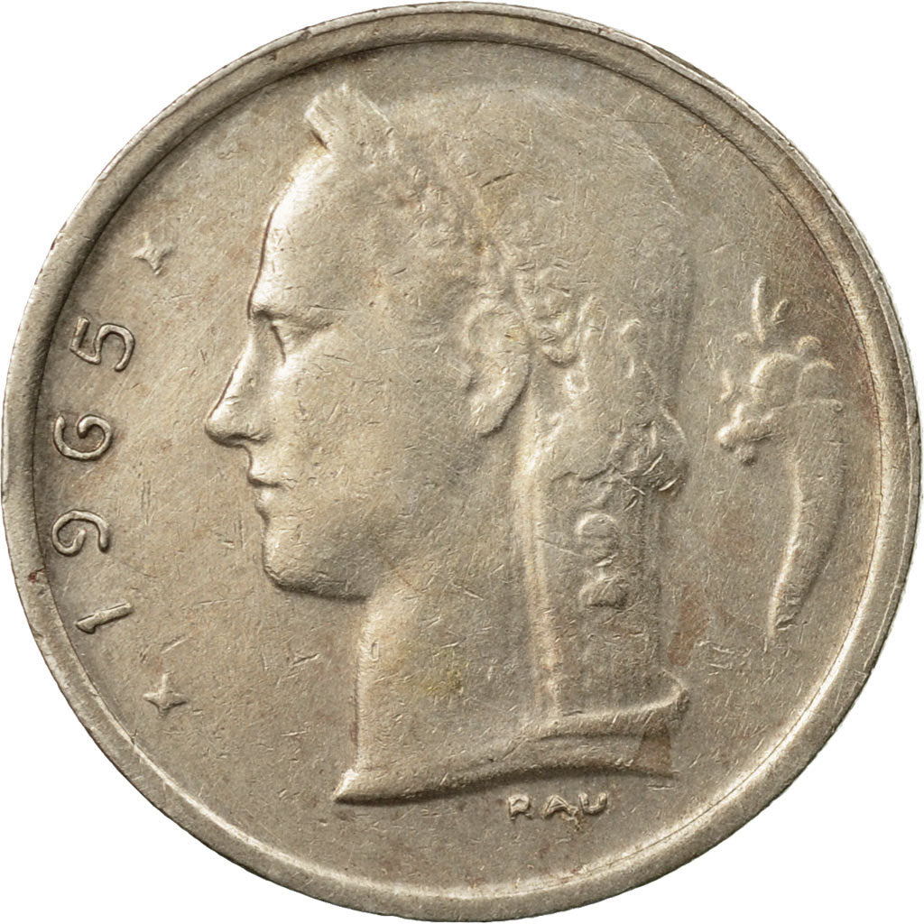 Coin, Belgium, Franc, 1965, EF(40-45), Copper-nickel, KM:142.1