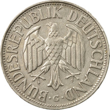 Coin, GERMANY - FEDERAL REPUBLIC, Mark, 1959, Karlsruhe, EF(40-45)