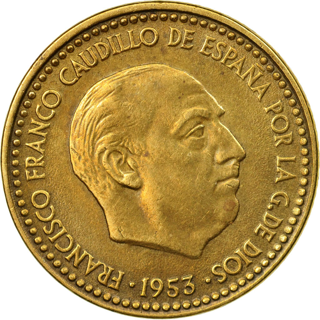 Coin, Spain, Francisco Franco, caudillo, Peseta, 1961, EF(40-45)