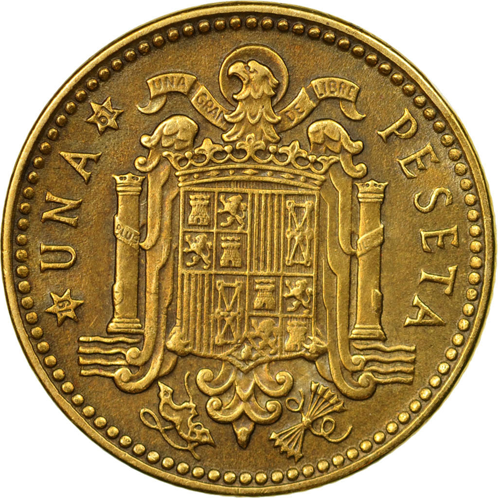 Coin, Spain, Francisco Franco, caudillo, Peseta, 1961, EF(40-45)