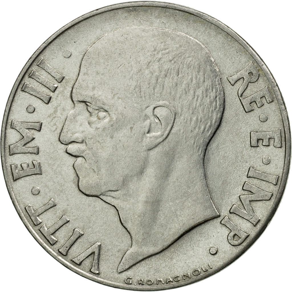 Coin, Italy, Vittorio Emanuele III, 20 Centesimi, 1942, Rome, AU(55-58)
