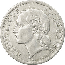 Coin, France, Lavrillier, 5 Francs, 1945, Beaumont - Le Roger, EF(40-45)