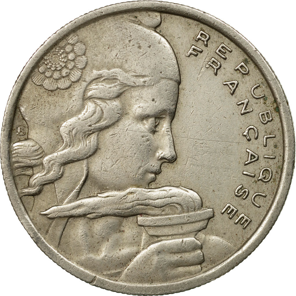 Coin, France, Cochet, 100 Francs, 1958, EF(40-45), Copper-nickel, KM:919.1