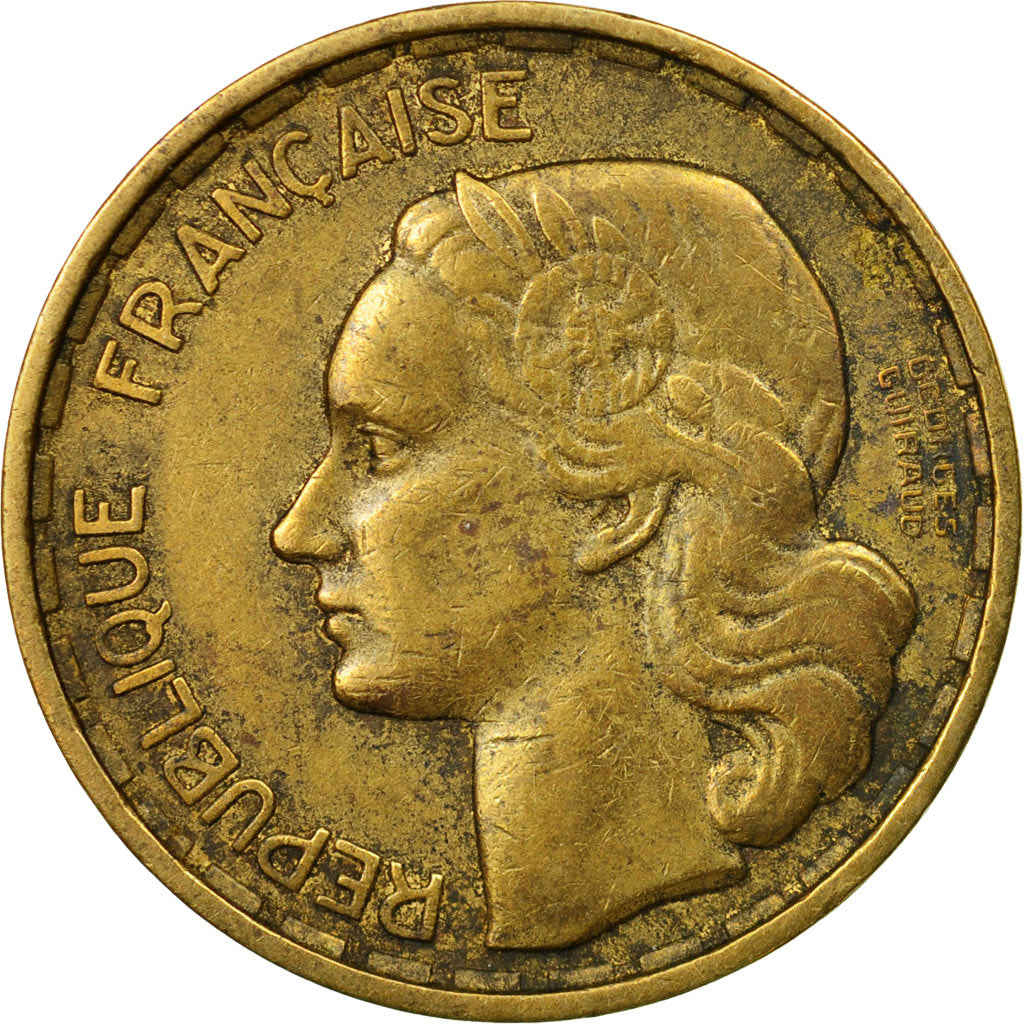 Coin, France, Guiraud, 20 Francs, 1950, Beaumont - Le Roger, EF(40-45)