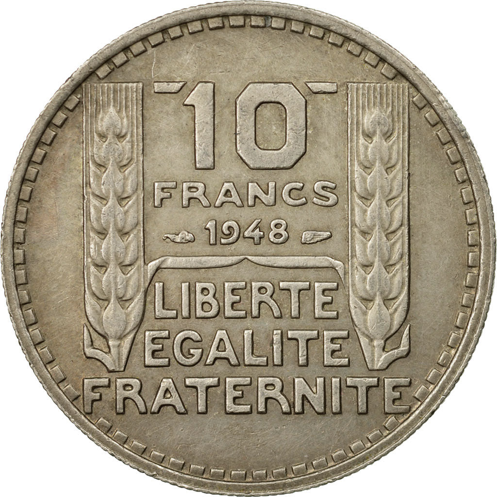 Coin, France, Turin, 10 Francs, 1948, Paris, EF(40-45), Copper-nickel, KM:909.1
