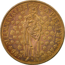 Coin, France, Hugues Capet, 10 Francs, 1987, Paris, EF(40-45), Silver, KM:961