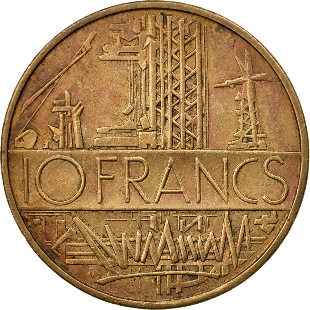 Moneta, Francia, Mathieu, 10 Francs, 1976, Paris, BB, Nichel-ottone, KM:940