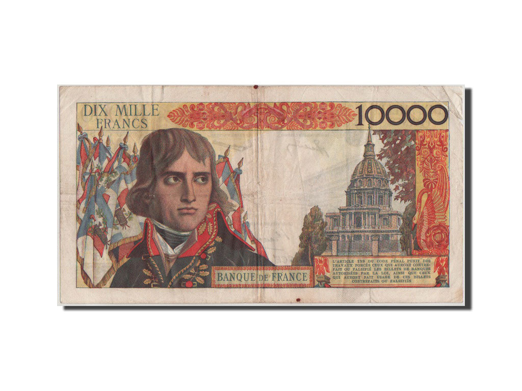 France, 10,000 Francs, 10 000 F 1955-1958 ''Bonaparte'', 1956, KM #136a,...