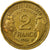 Moneda, Francia, Morlon, 2 Francs, 1931, Paris, MBC, Aluminio - bronce, KM:886