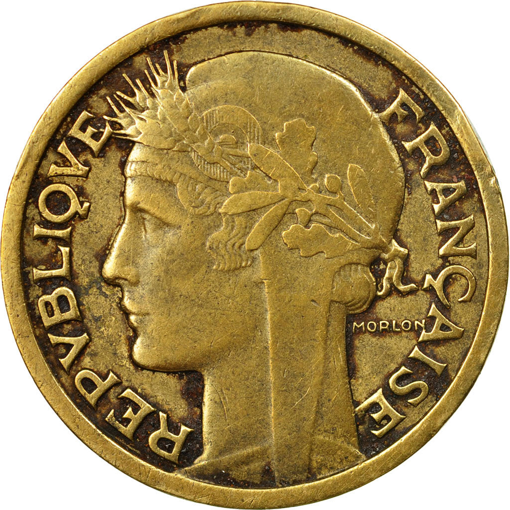 Coin, France, Morlon, 2 Francs, 1939, Paris, EF(40-45), Aluminum-Bronze, KM:886