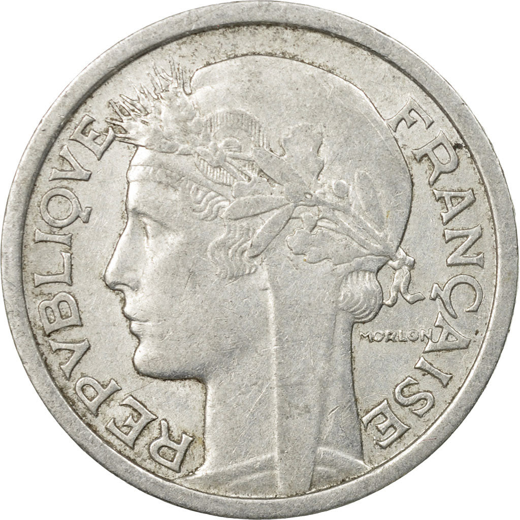 Coin, France, Morlon, Franc, 1941, Paris, EF(40-45), Aluminum, KM:885a.1