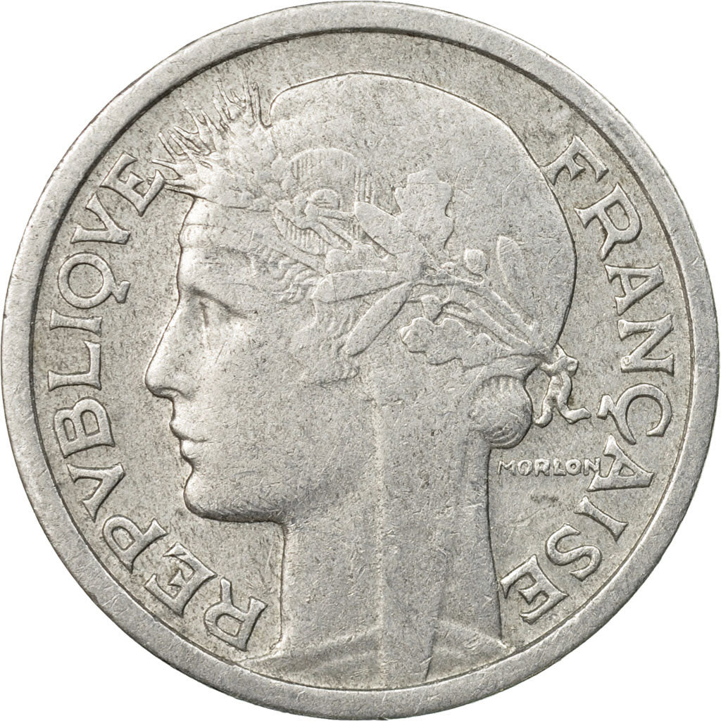 Coin, France, Morlon, Franc, 1948, Beaumont - Le Roger, EF(40-45), Aluminum