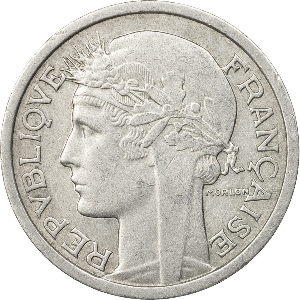 Moneta, Francja, Morlon, Franc, 1957, Beaumont - Le Roger, EF(40-45), Aluminium