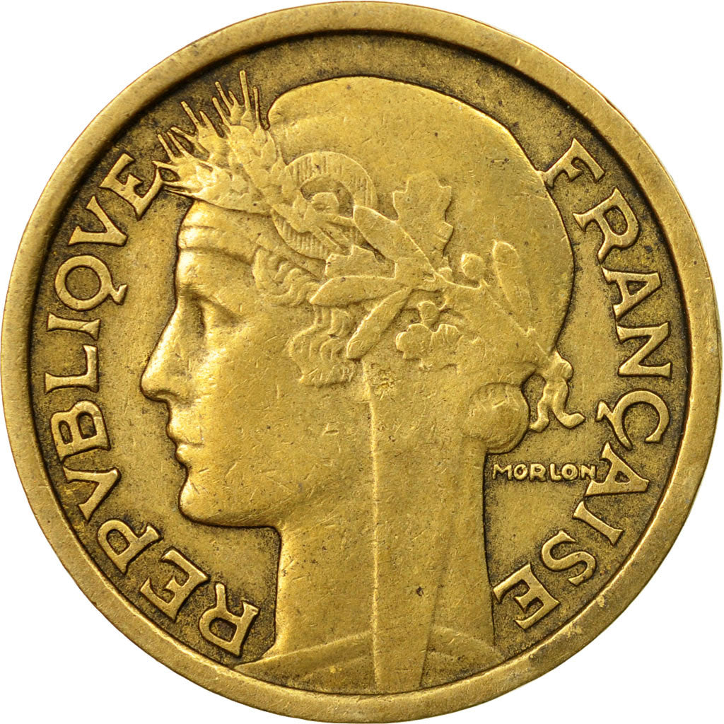 Coin, France, Morlon, Franc, 1932, Paris, EF(40-45), Aluminum-Bronze, KM:885