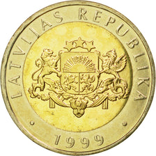 Coin, Latvia, 2 Lati, 1999, MS(63), Bi-Metallic, KM:38