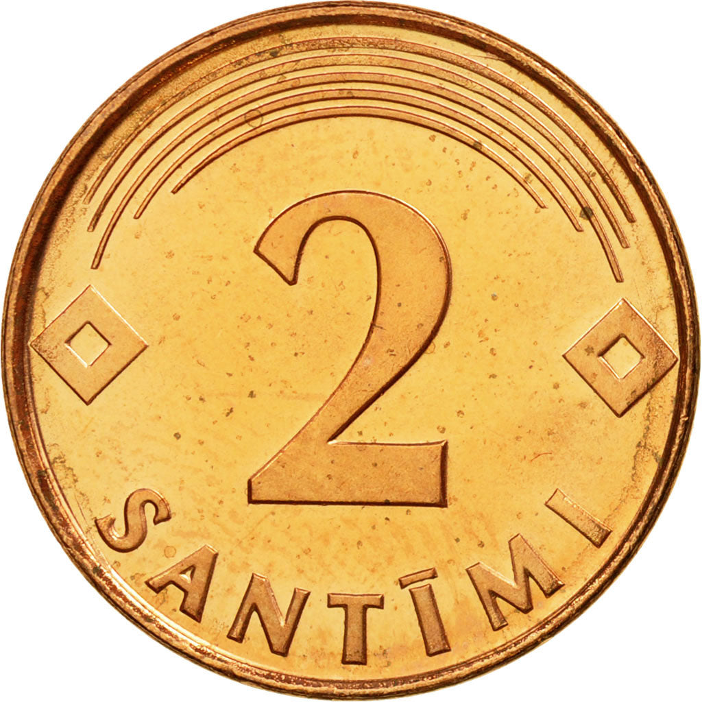 Monnaie, Latvia, 2 Santimi, 2000, SPL, Copper Clad Steel, KM:21