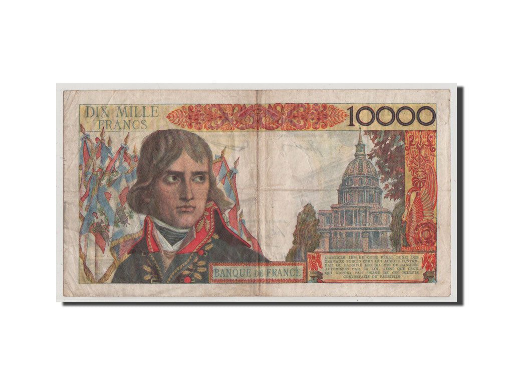 France, 10,000 Francs, 10 000 F 1955-1958 ''Bonaparte'', 1956, KM #136a,...