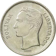 Coin, Venezuela, 5 Bolivares, 1989, Werdohl, MS(63), Nickel Clad Steel, KM:53a.1