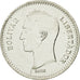 Moneta, Venezuela, 25 Centimos, 1989, SPL, Acciaio ricoperto in nichel, KM:50a