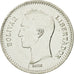 Coin, Venezuela, 25 Centimos, 1989, MS(63), Nickel Clad Steel, KM:50a