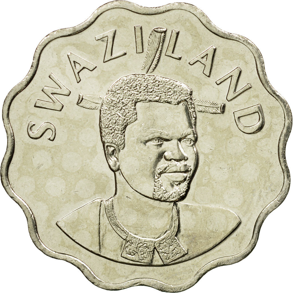 Coin, Swaziland, King Msawati III, 20 Cents, 2002, British Royal Mint, MS(63)