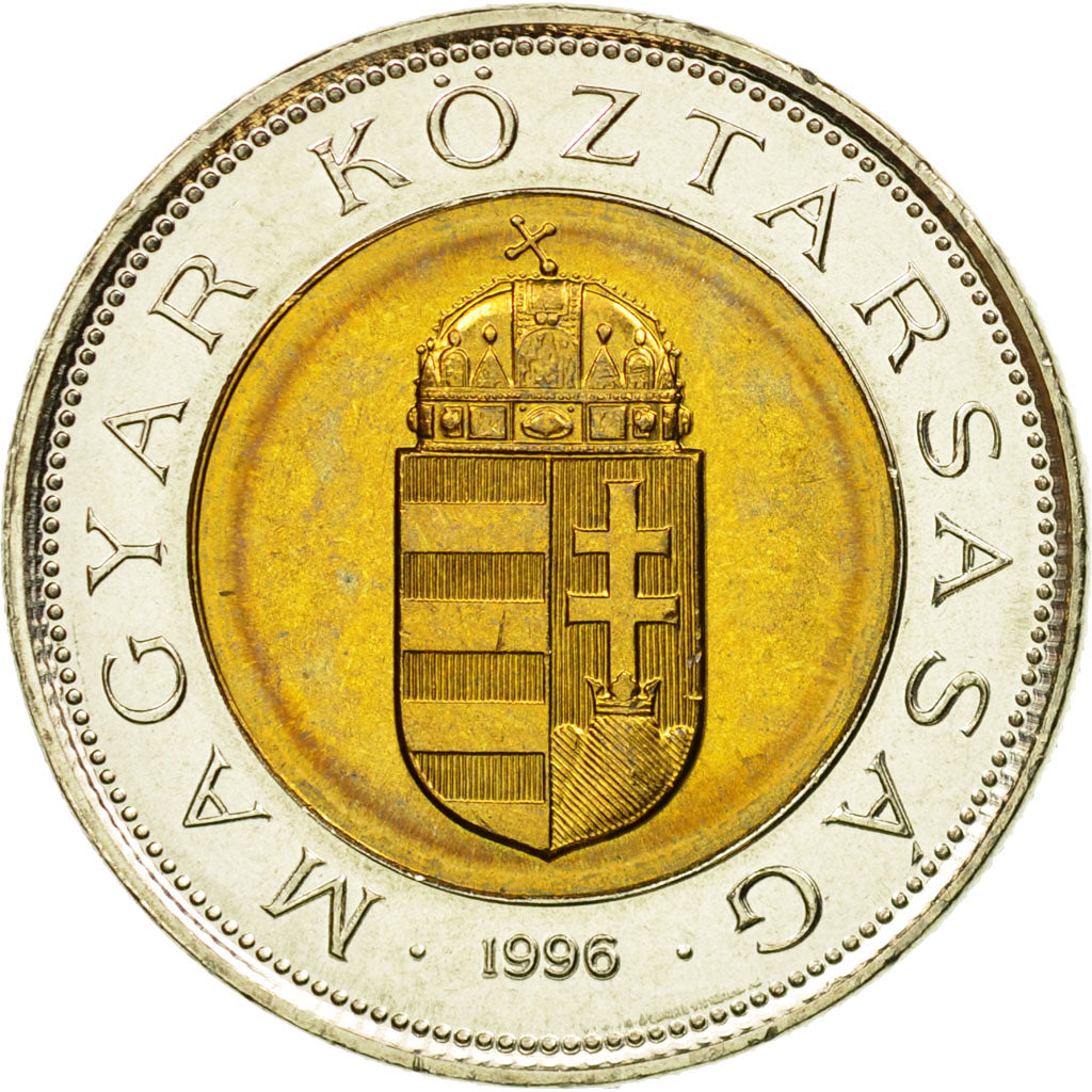 Coin, Hungary, 100 Forint, 1996, Budapest, EF(40-45), Bi-Metallic, KM:721