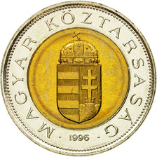 Coin, Hungary, 100 Forint, 1996, Budapest, EF(40-45), Bi-Metallic, KM:721