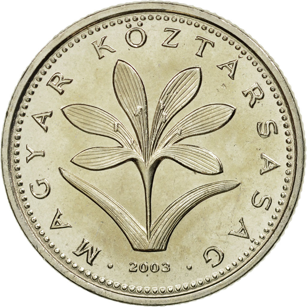 Coin, Hungary, 2 Forint, 2003, MS(63), Copper-nickel, KM:693
