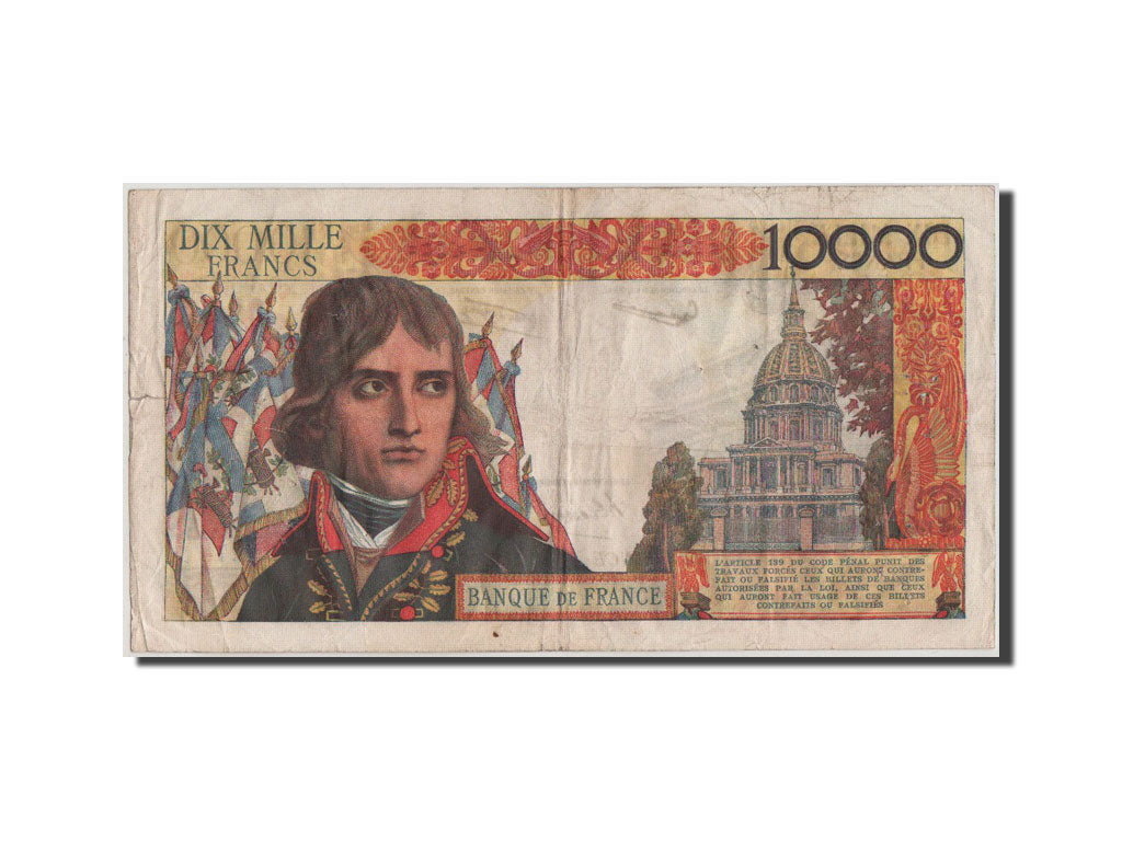 Francia, 10,000 Francs, 10 000 F 1955-1958 ''Bonaparte'', 1957, KM:136b, MB,...