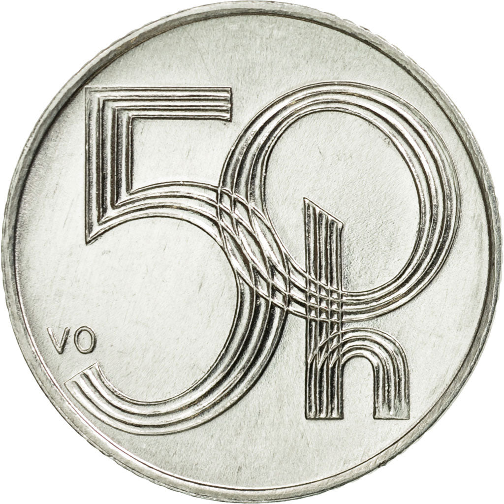 Munten, Tsjechische Republiek, 50 Haleru, 2002, Jablonec nad Nisou, ZF