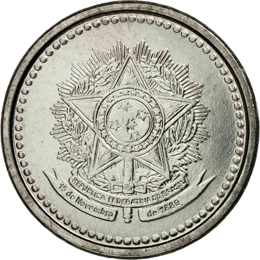 Coin, Brazil, Centavo, 1986, EF(40-45), Stainless Steel, KM:600