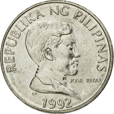Coin, Philippines, Piso, 1992, EF(40-45), Stainless Steel, KM:243.2