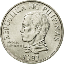 Coin, Philippines, 2 Piso, 1991, EF(40-45), Stainless Steel, KM:258