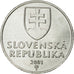Munten, Slowakije, 10 Halierov, 2001, PR, Aluminium, KM:17