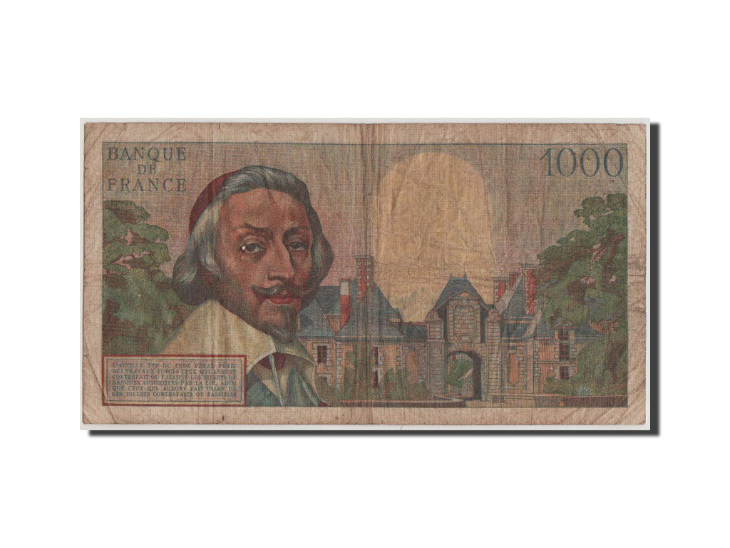 France, 1000 Francs Richelieu 1955, 3.2.1955, Pick 134a