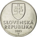 Munten, Slowakije, 2 Koruna, 2003, PR, Nickel plated steel, KM:13
