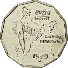 Moneta, REPUBBLICA DELL’INDIA, 2 Rupees, 1999, SPL-, Rame-nichel, KM:121.3