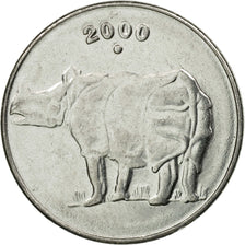 Coin, INDIA-REPUBLIC, 25 Paise, 2000, EF(40-45), Stainless Steel, KM:54
