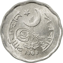 Coin, Pakistan, 2 Paisa, 1969, EF(40-45), Aluminum, KM:25a