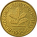 Coin, GERMANY - FEDERAL REPUBLIC, 5 Pfennig, 1995, Stuttgart, EF(40-45), Brass