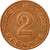 Münze, Bundesrepublik Deutschland, 2 Pfennig, 1990, Munich, SS, Copper Plated