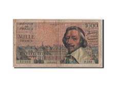 Geldschein, Frankreich, 1000 Francs, 1 000 F 1953-1957 ''Richelieu'', 1955, S