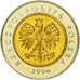 Moneta, Polonia, 5 Zlotych, 1996, Warsaw, SPL, Bi-metallico, KM:284