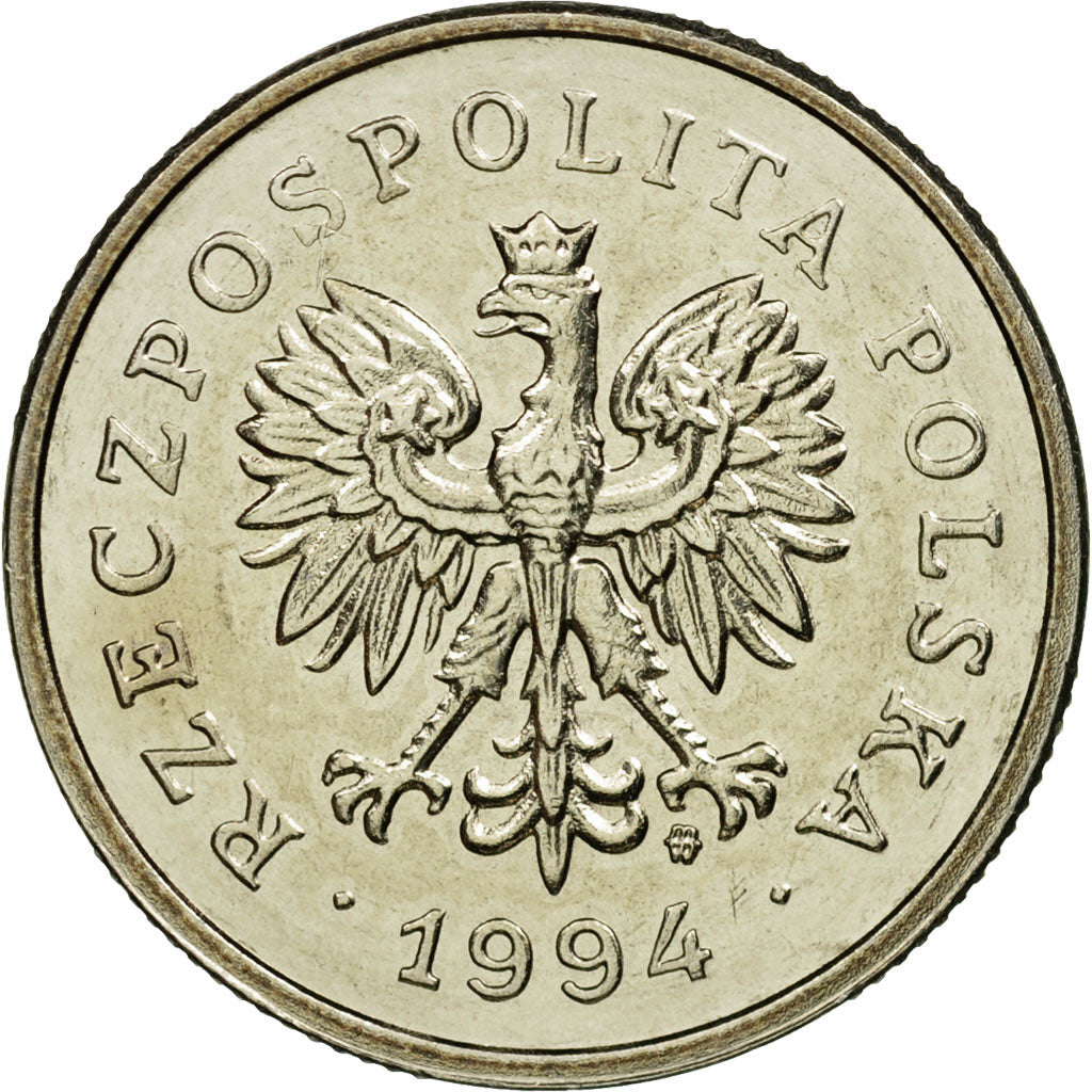 Coin, Poland, Zloty, 1994, Warsaw, MS(63), Copper-nickel, KM:282