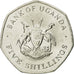 Coin, Uganda, 5 Shillings, 1987, AU(55-58), Nickel plated steel, KM:29