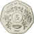 Moneta, Uganda, 5 Shillings, 1987, SPL-, Acciaio placcato nichel, KM:29